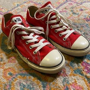 Red Converse Chuck Taylors